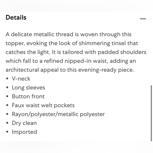 ST. JOHN NWOT Shimmer Honeycomb Knit Jacket - Picture 7 of 7